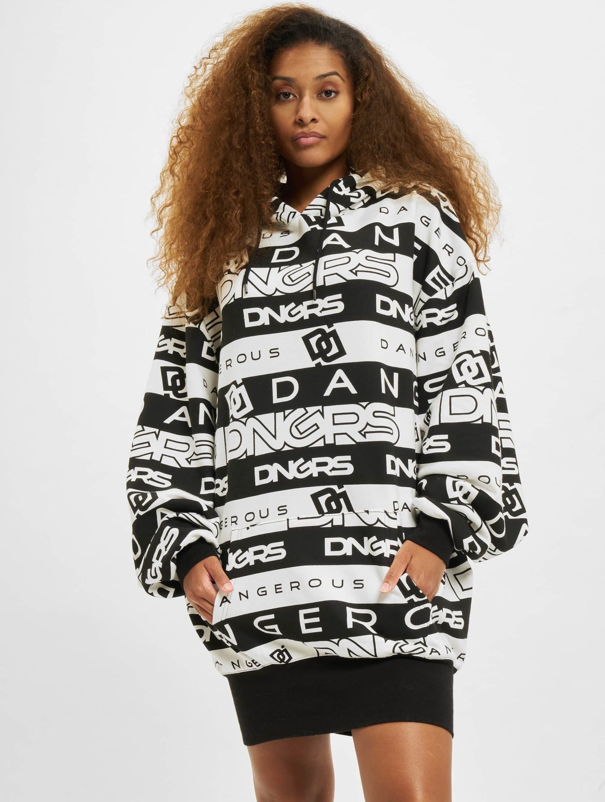 Dangerous DNGRS Tracks Oversized Hooded Kleid