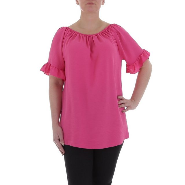 Ital-Design Kurzarmbluse Damen Elegant (85915855) Bluse in Pink