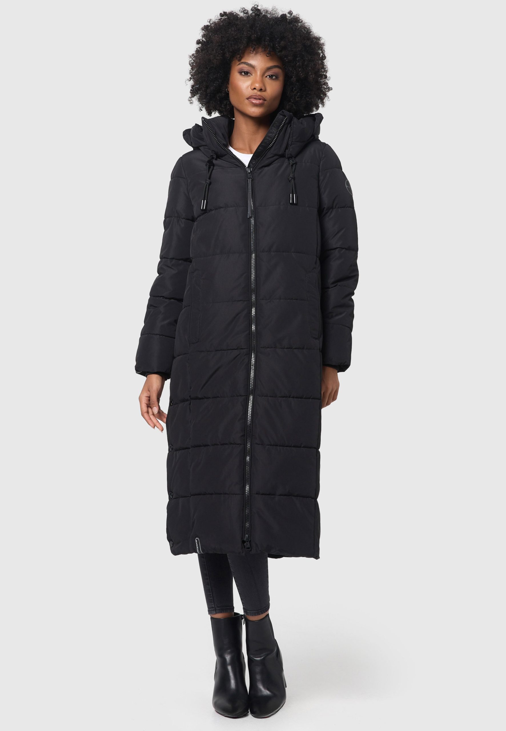 Marikoo Winterjacke "Nadeshikoo XIV", extra langer Winter Mantel gesteppt