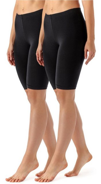 Merry Style Leggings 2 Pack Damen Kurze Leggings aus Viskose MS10-145 (2-tlg) elastischer Bund