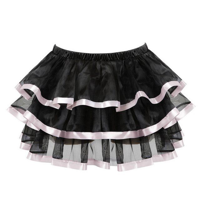 Refttenw Tüllrock Tutu-Rock Damen Kurz Retro Rock Knielang Tüllrock Tutu Kleid Lang-30cm