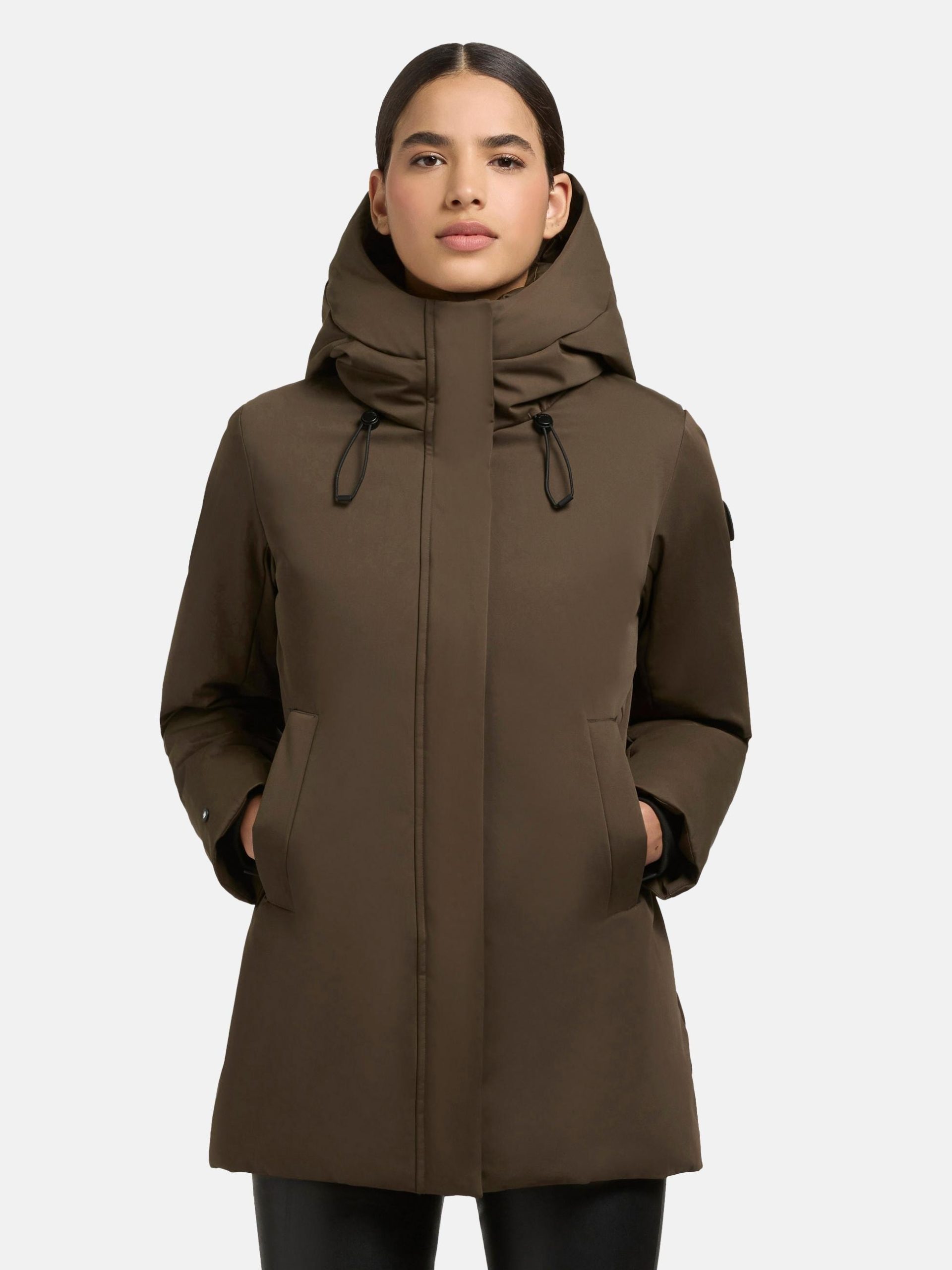 khujo Winterjacke "Palla-YM", mit Kapuze, Damen Wintermantel mit verstellbarer Kapuze