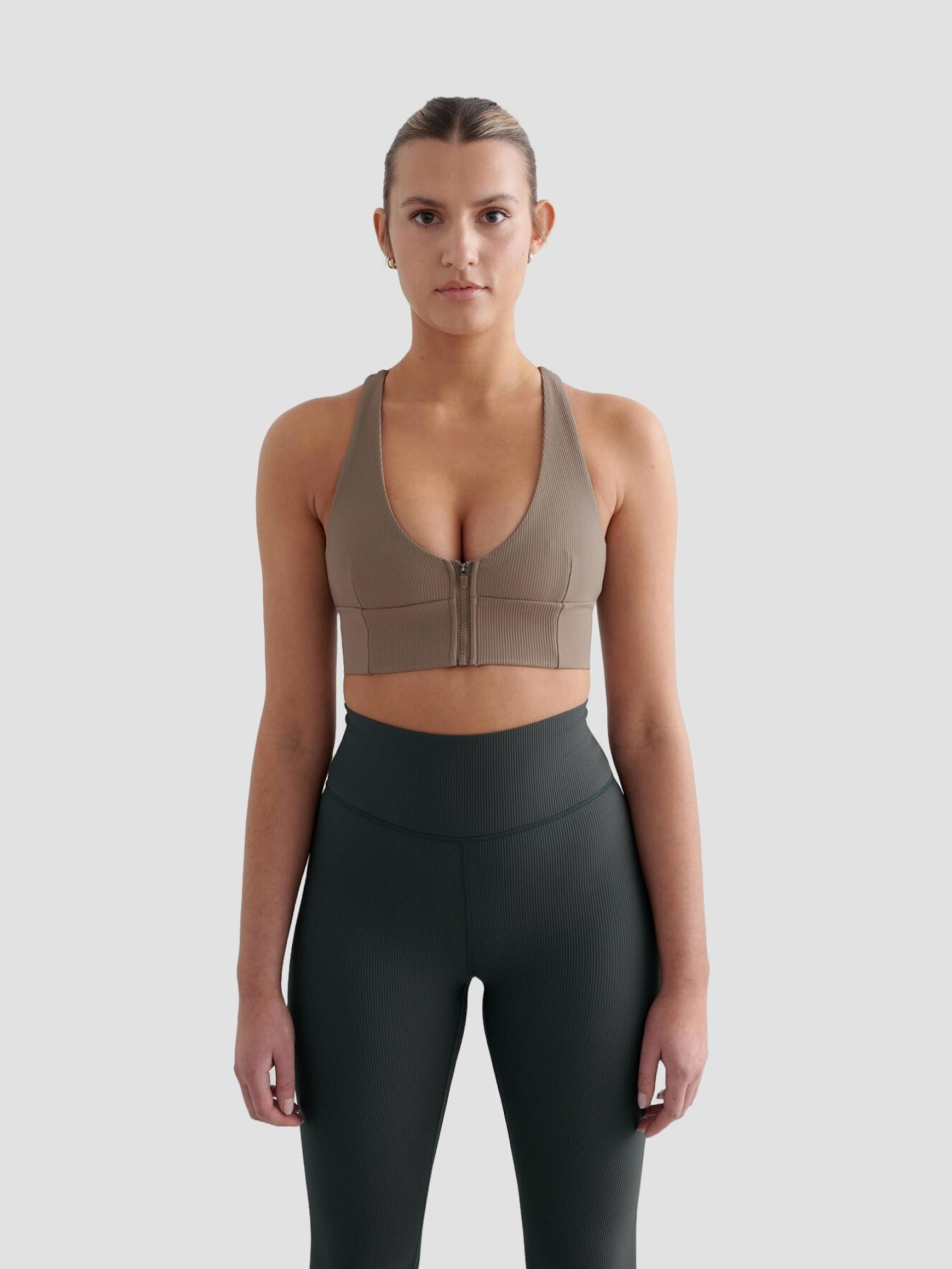 aim'n Ribbed Performance Zipped Bra Unterwäsche